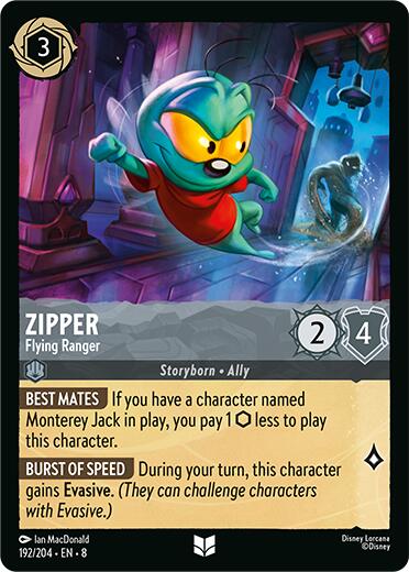 Zipper - Flying Ranger [8 - 192/204] - Cartes Sportives Rive Sud