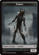 Zombie (0010) // Blood Double - Sided Token [INR - 10 // 21] - Cartes Sportives Rive Sud