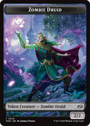 Zombie Druid // Treasure Double - Sided Token [TDM - 10 // 16] - Cartes Sportives Rive Sud