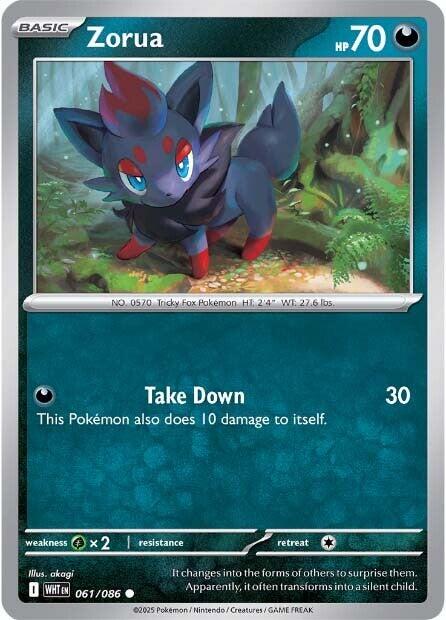 Zorua [WHT - 061/086] - Cartes Sportives Rive Sud