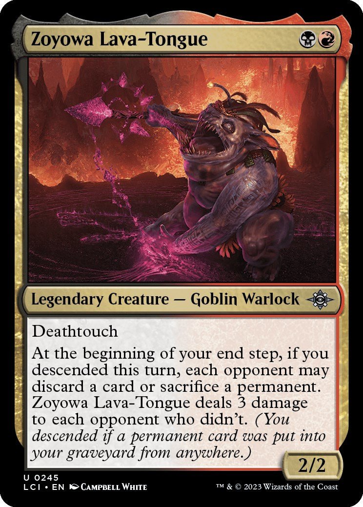 Zoyowa Lava - Tongue [LCI - 245] - Cartes Sportives Rive Sud