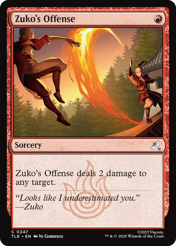 Zuko's Offense (0247) [TLE - 247] - Cartes Sportives Rive Sud