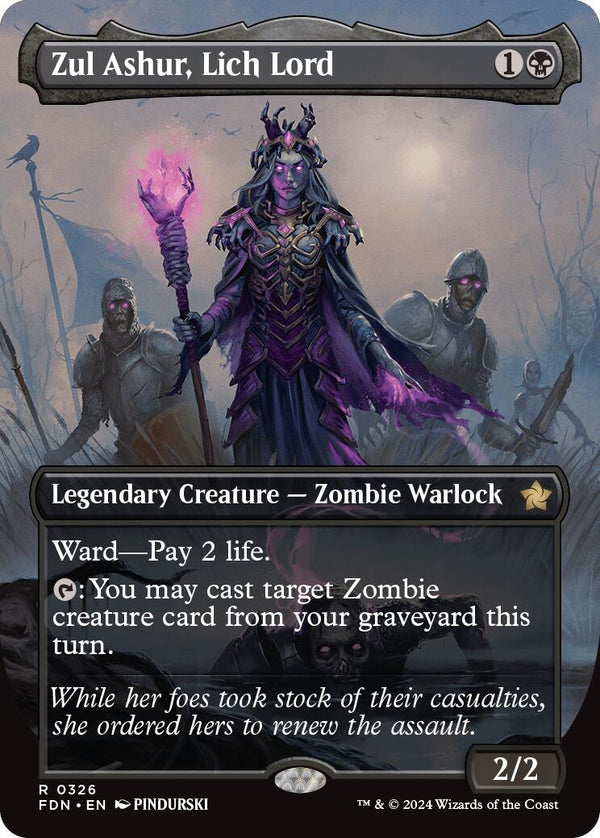 Zul Ashur, Lich Lord (Borderless) [FDN - 326] - Cartes Sportives Rive Sud