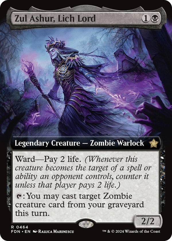 Zul Ashur, Lich Lord (Extended Art) [FDN - 464] - Cartes Sportives Rive Sud